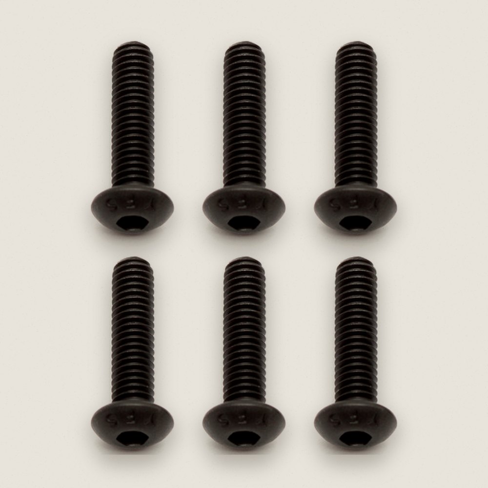 Button Head Cap Screws, M4x16mm, Pack of 6 - Associated