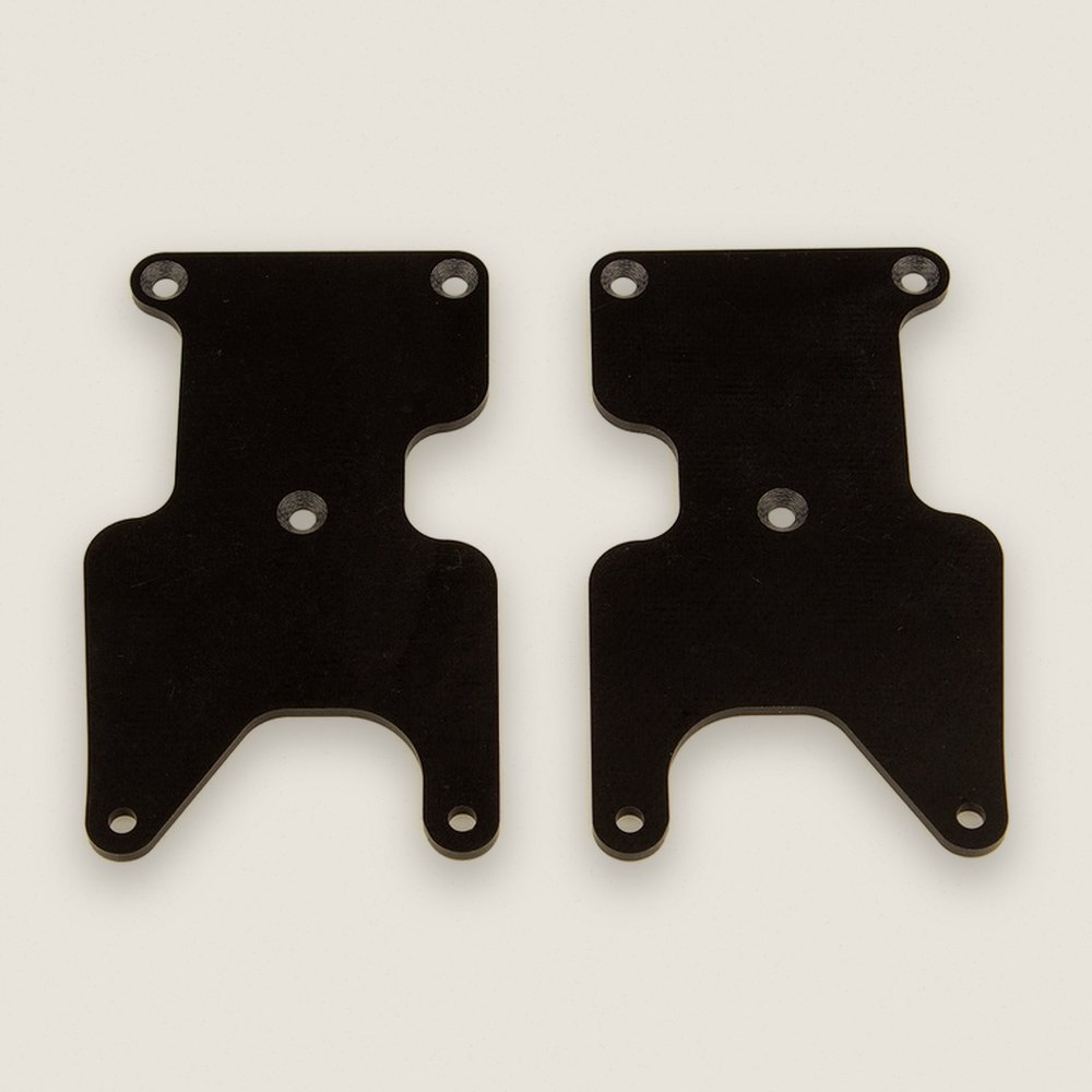 Suspension Arm Inserts, G10, Rear, 2.0mm, Factory Team, for Rc8b3.2 - Associated