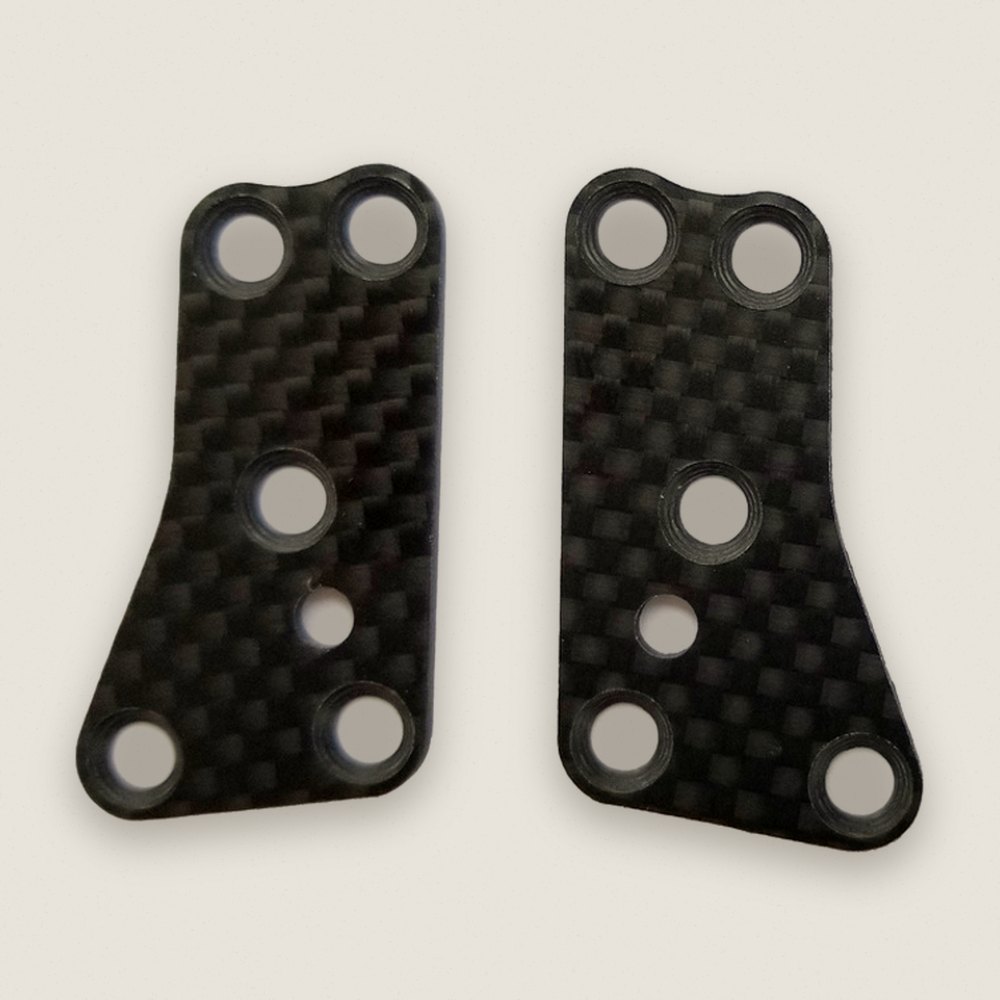 Front Upper Suspension Arm Inserts, 1.2mm, FT, for RC8B3.2 - Associated