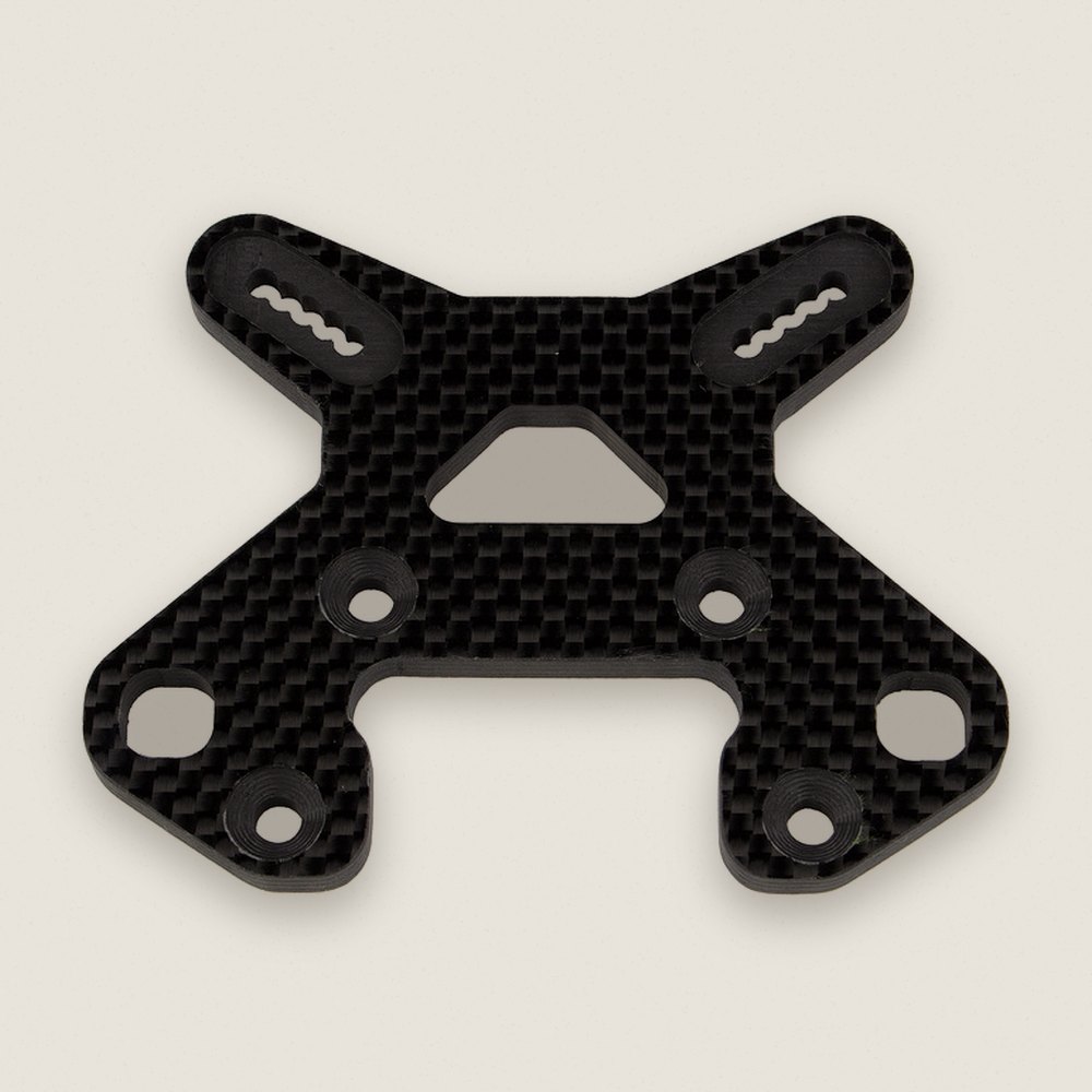 Front Shock Tower, Carbon Fiber, FT, for RC8B4 - Associated