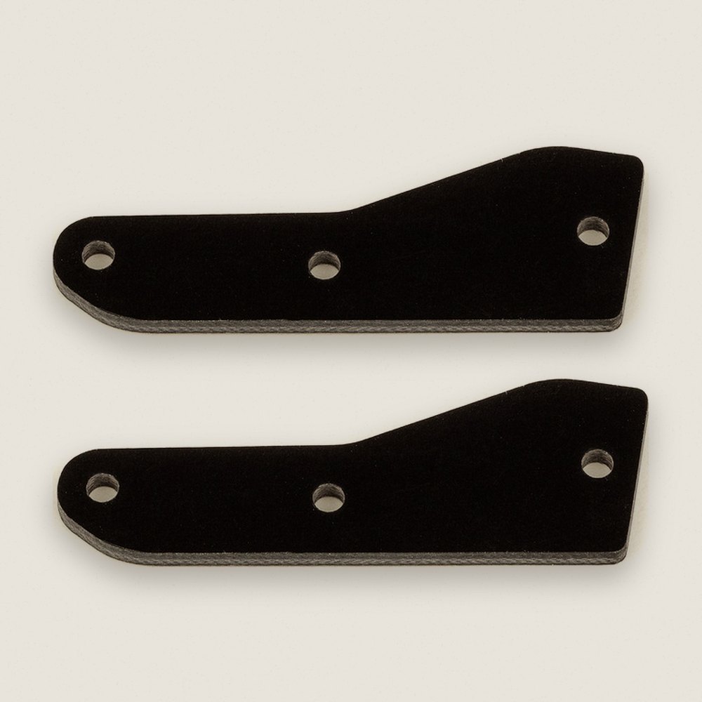 Front Upper Suspension Arm Inserts, G10 2mm for Rc8B4 FT - Associated