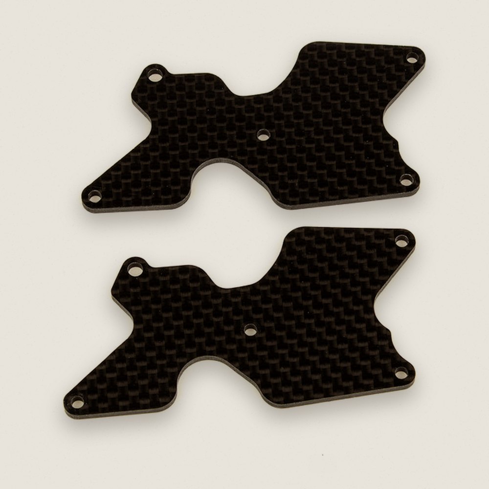 Rear Suspension Arm Inserts, Carbon Fiber 2mm for Rc8B4 FT - Associated