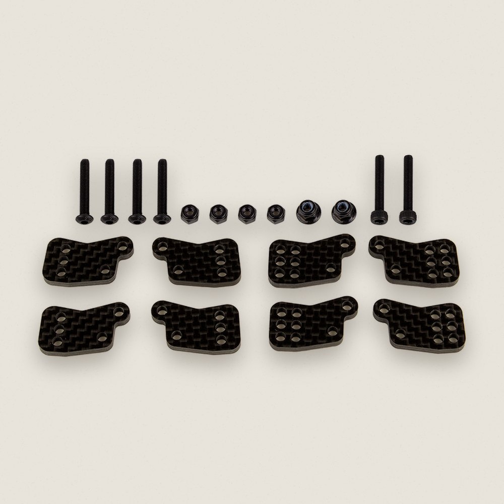 Rear Hub Tower Set, FT Carbon Fiber for Rc8B4.1 - Associated