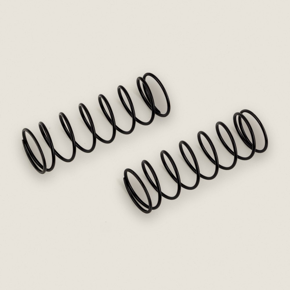 Front Springs, 16mm Black 4.65 lb/in L68 8.25T 1.5D - Associated
