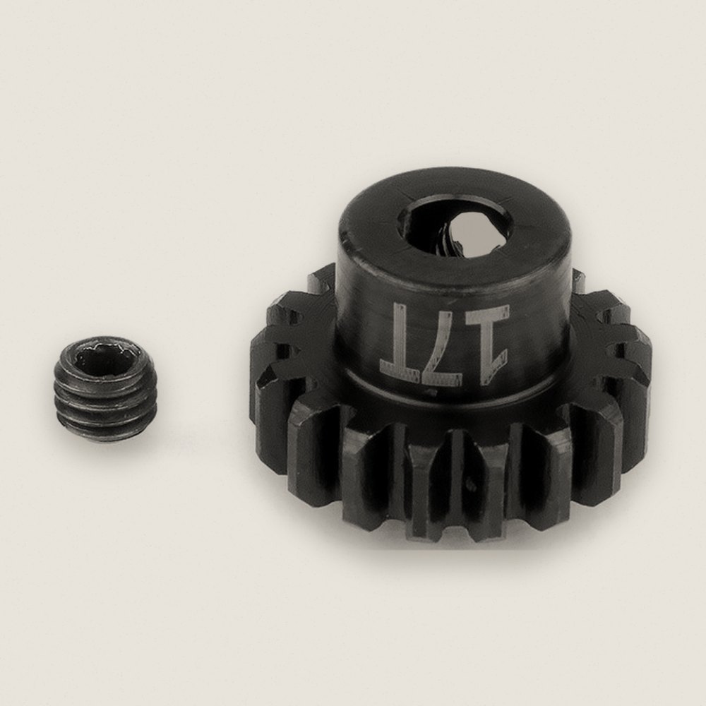 Pinion Gear, Steel FT 17t Mod 1, 5mm Shaft - Associated