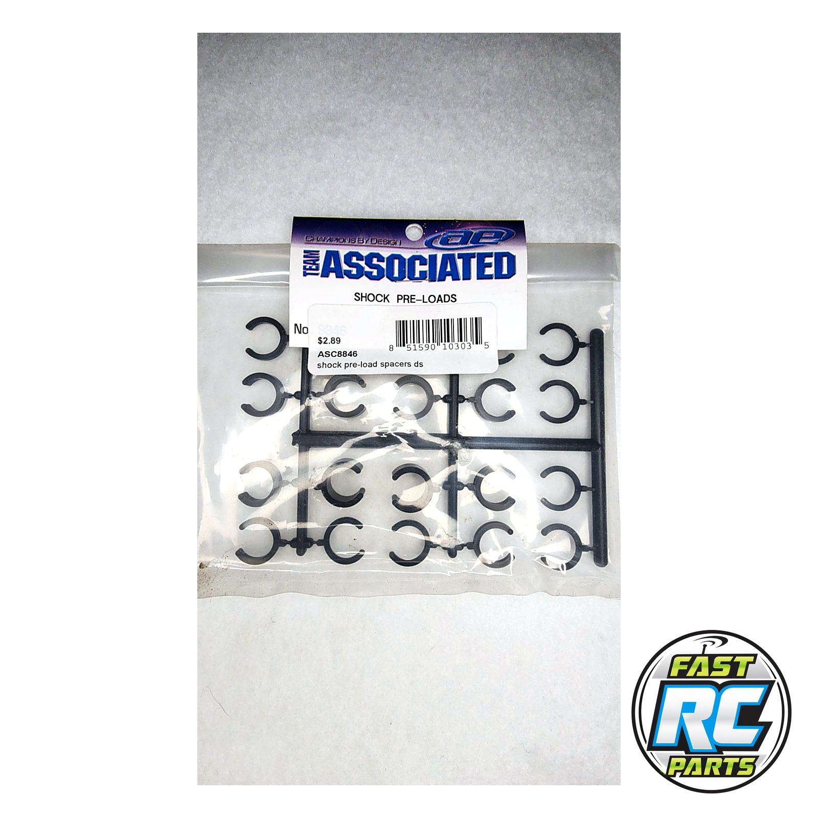 Shock Pre-Load Spacers for DS T3 T4 TC4 - Associated