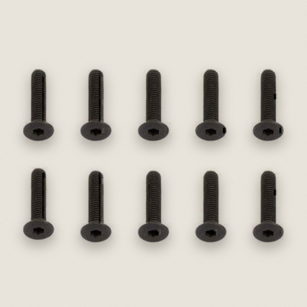 Flat Head Cap Screws, M3x14mm FHCS (10) - Associated