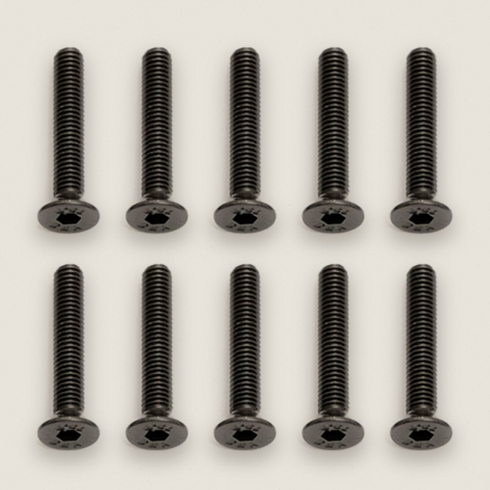 Flat Head Cap Screws, M3x18mm (10) - Associated