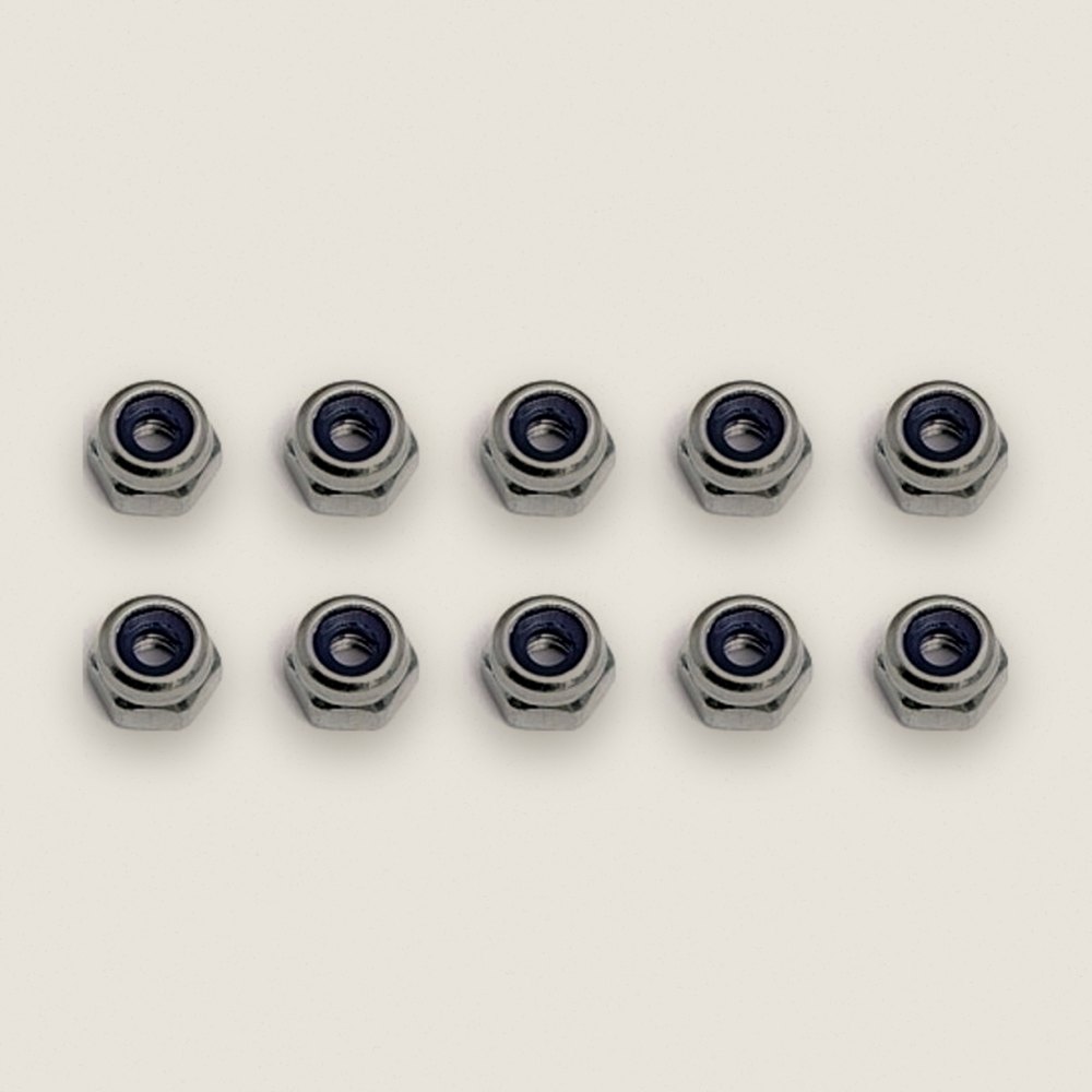 Locknuts, RC8 Piston 2.5mm (10) - Associated
