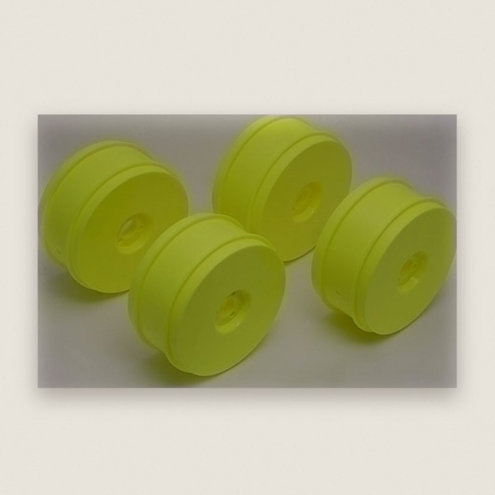 Buggy Wheels, 1:8 Scale, 83 mm, 17 mm Hex, Yellow - Associated