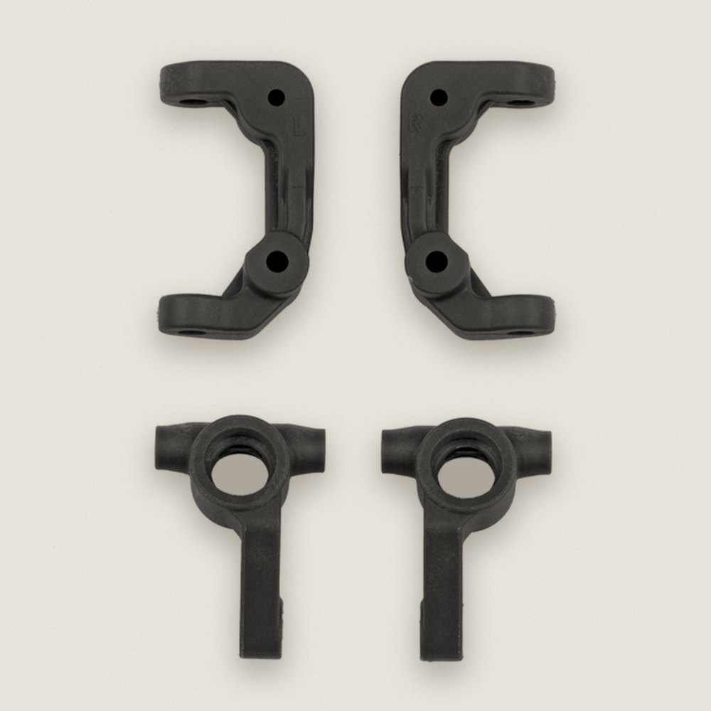 Steering Blocks and Caster Blocks, Gray, for RB10 Retro - Associated