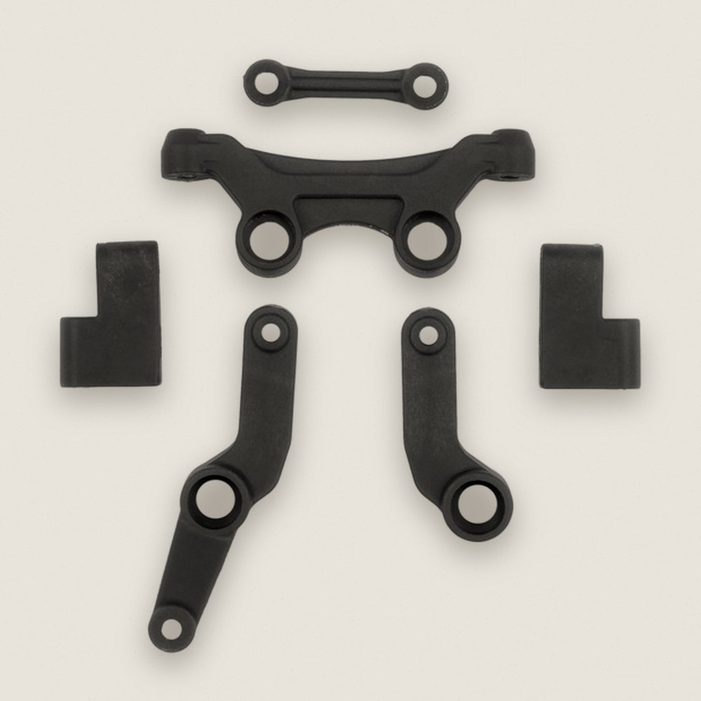 Steering Bellcrank Set, Gray, for RB10 Retro - Associated