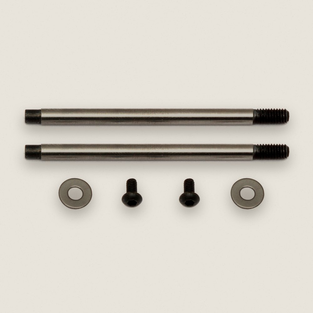 Shock Shafts 3x27.5mm (V2), Factory Team Chrome - Associated