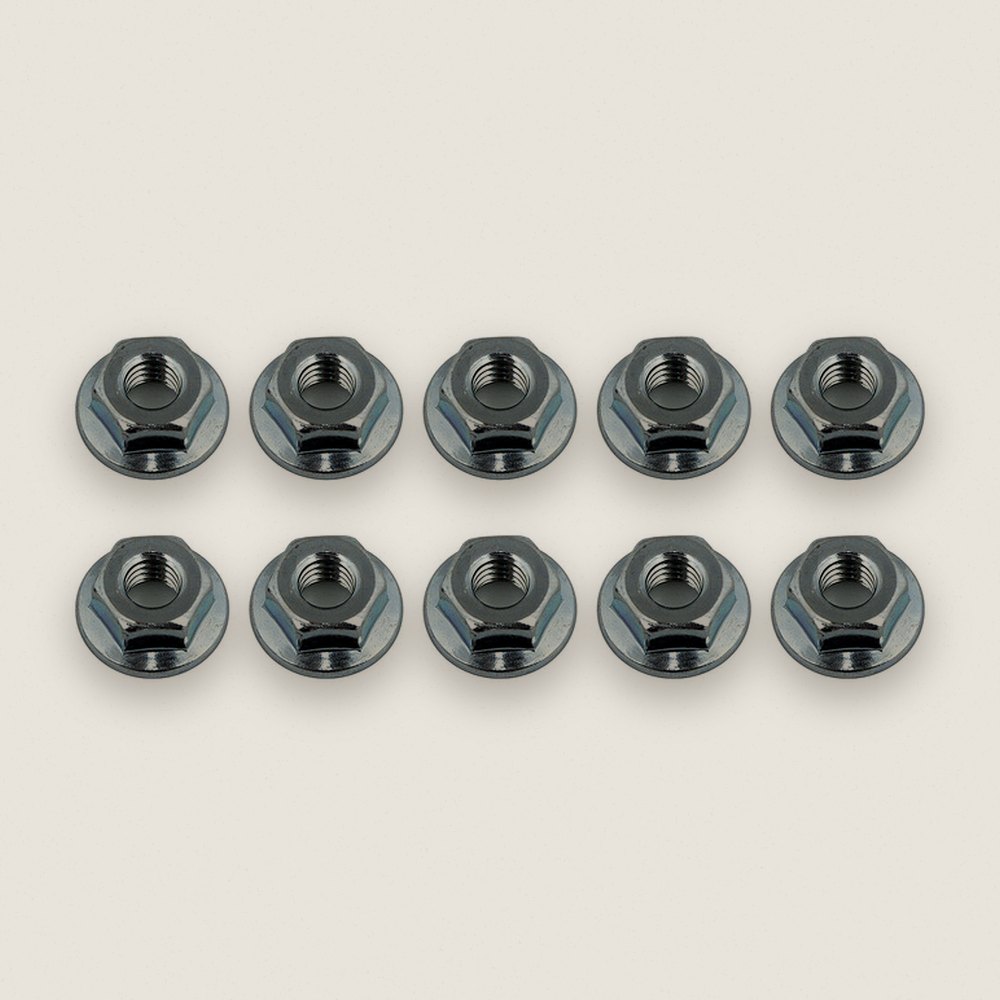 Serrated Wheel Nuts, M4 - Associated