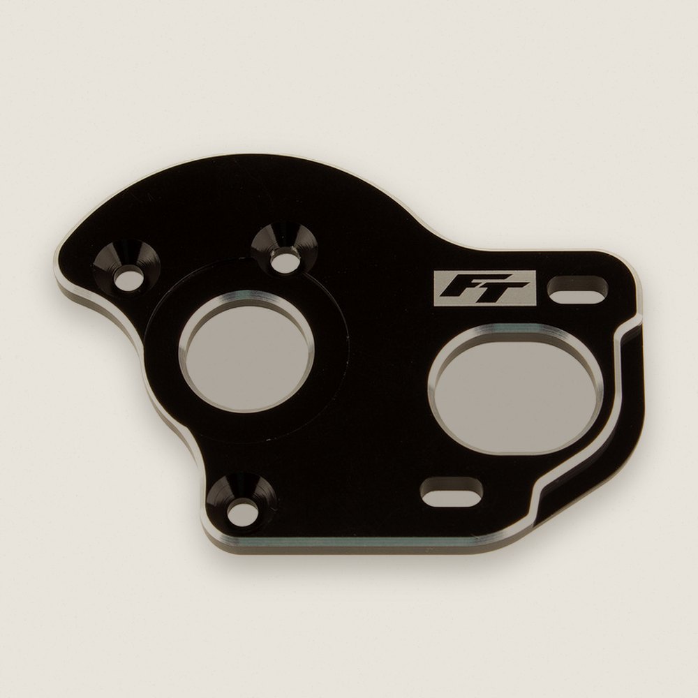 Laydown / Layback Motor Plate, 3.5mm Black, Factory Team for RC10B6.1 - Associated