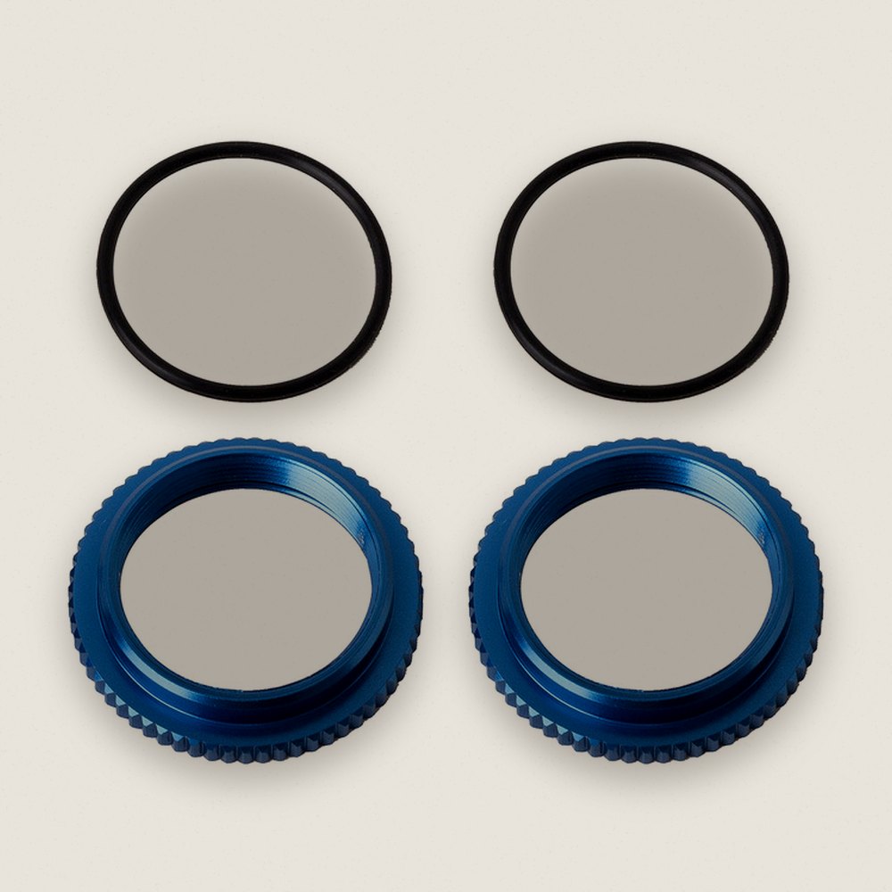Shock Collars, 13mm, Blue Aluminum - Associated