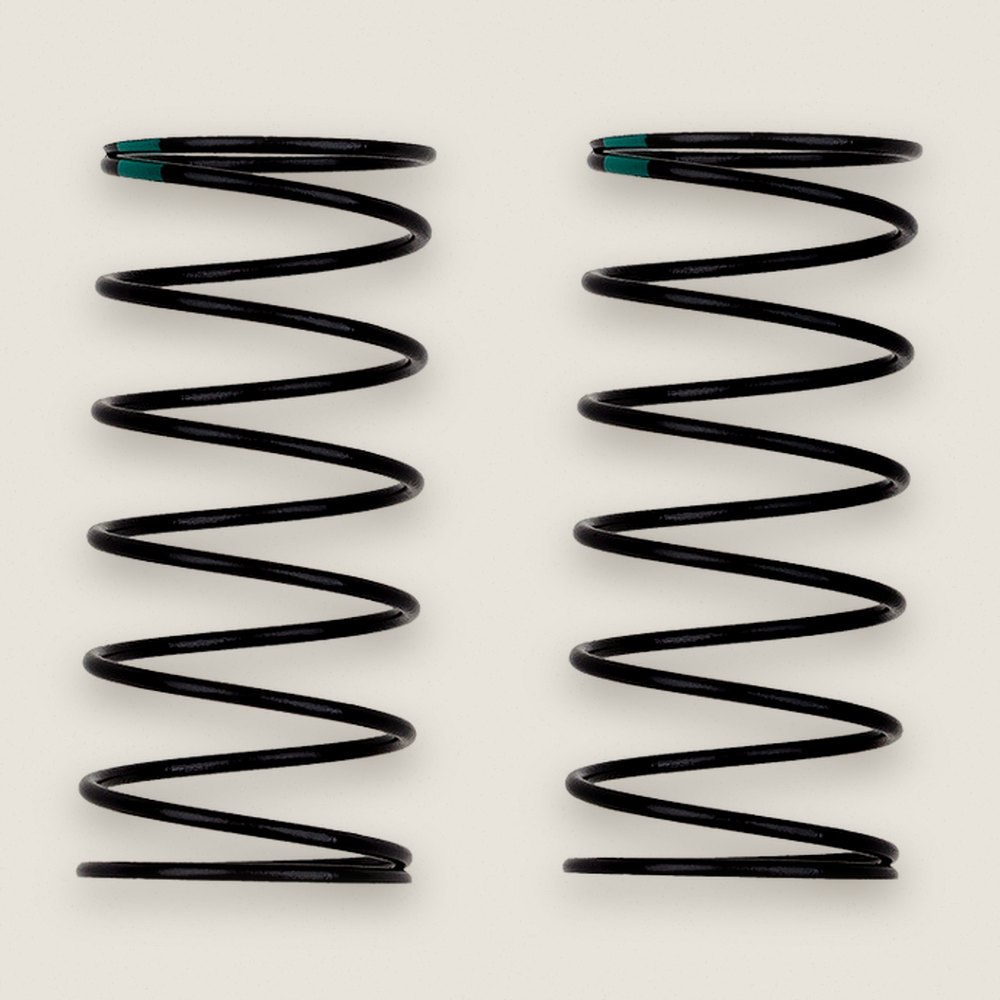 Front Shock Springs, 13mm, Green, 3.1 lb/in, L44, 7.5T, 1.2D - Associated