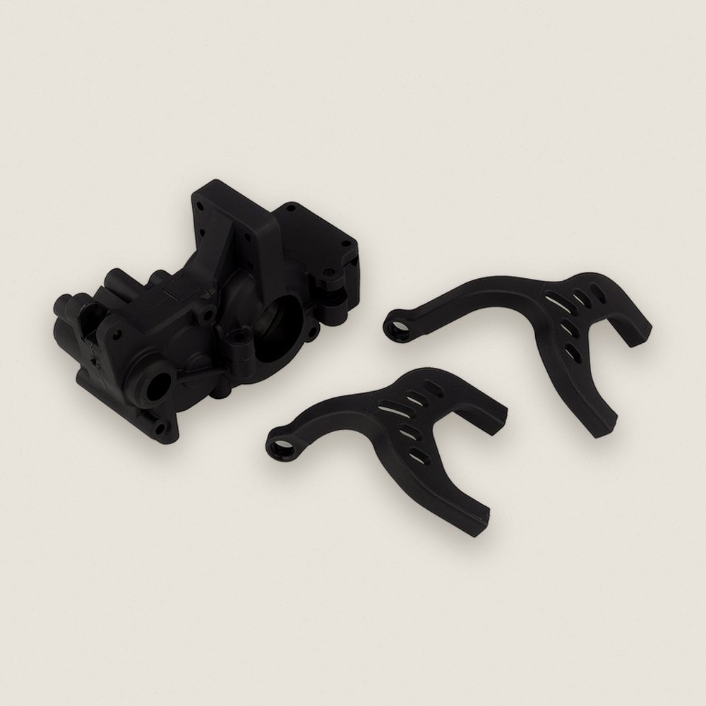 Laydown Gearbox and Chassis Braces, Carbon, RC10B6.1 Factory Team - Associated