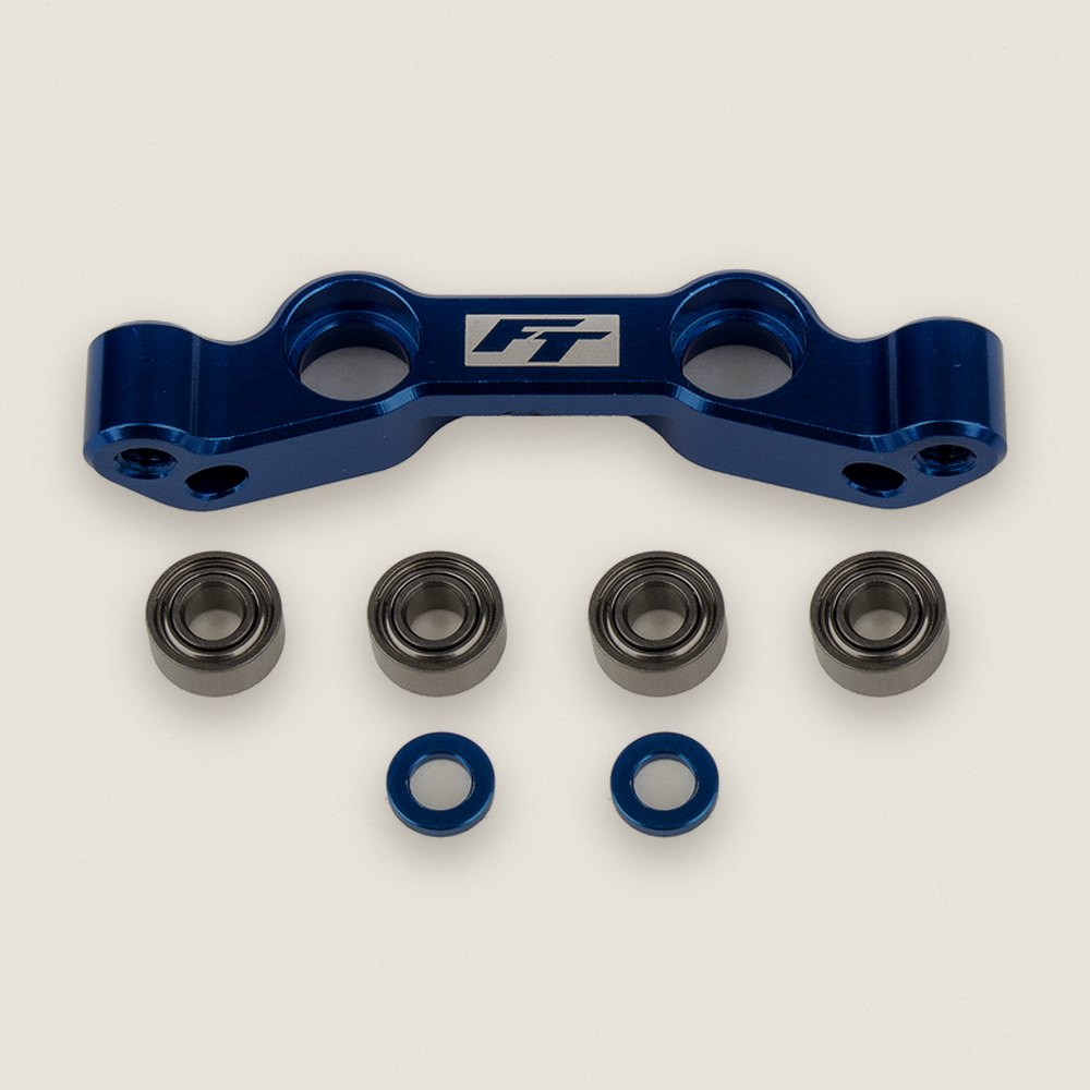Steering Rack, Blue Aluminum, Factory Team RC10b6.4 - Associated