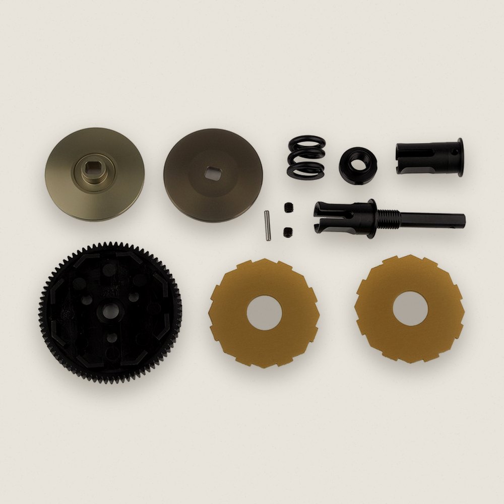 Slipper Hub Set, 2-Pad for RC10B74.1 - Associated