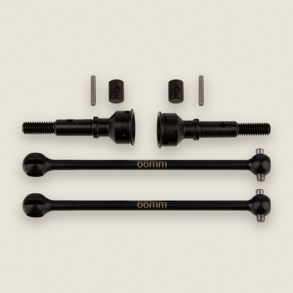 Rear CVA Set, 66mm for RC10B74.1 - Associated
