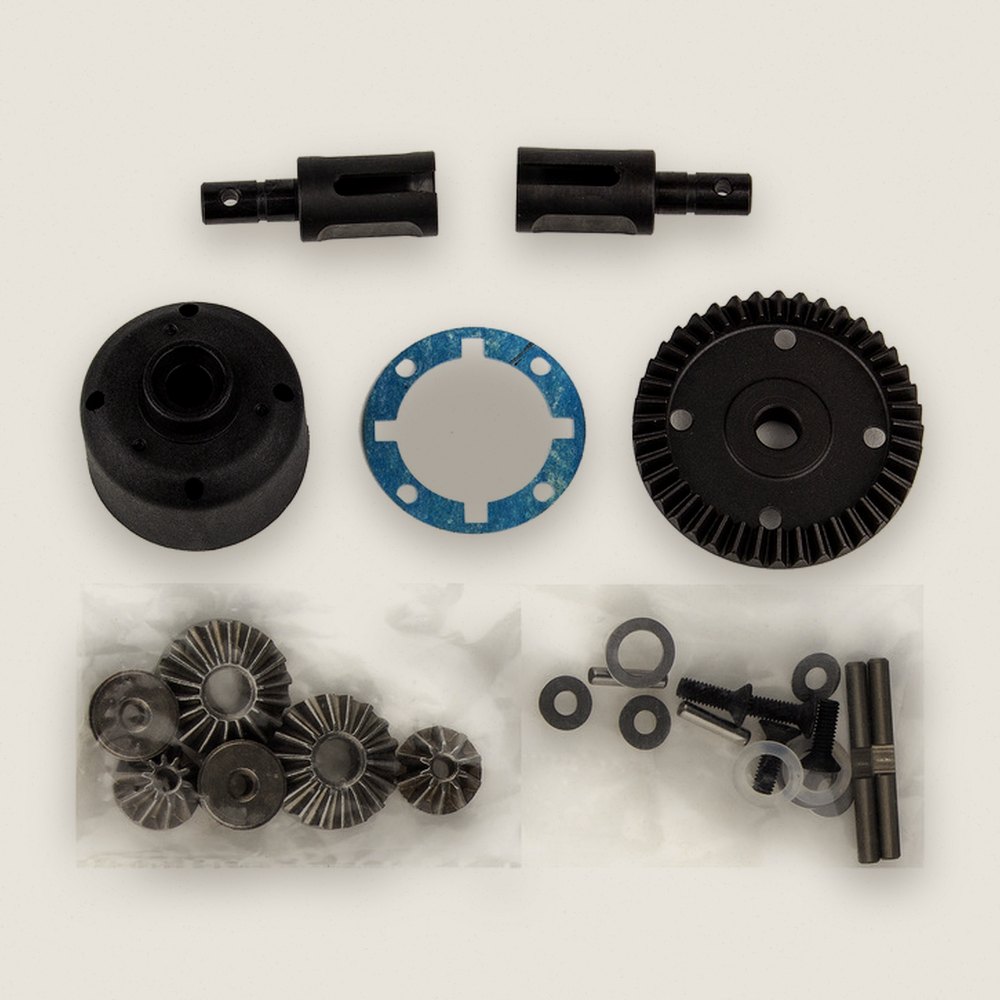 LTC Differential Set, Front and Rear for RC10B74.1 - Associated