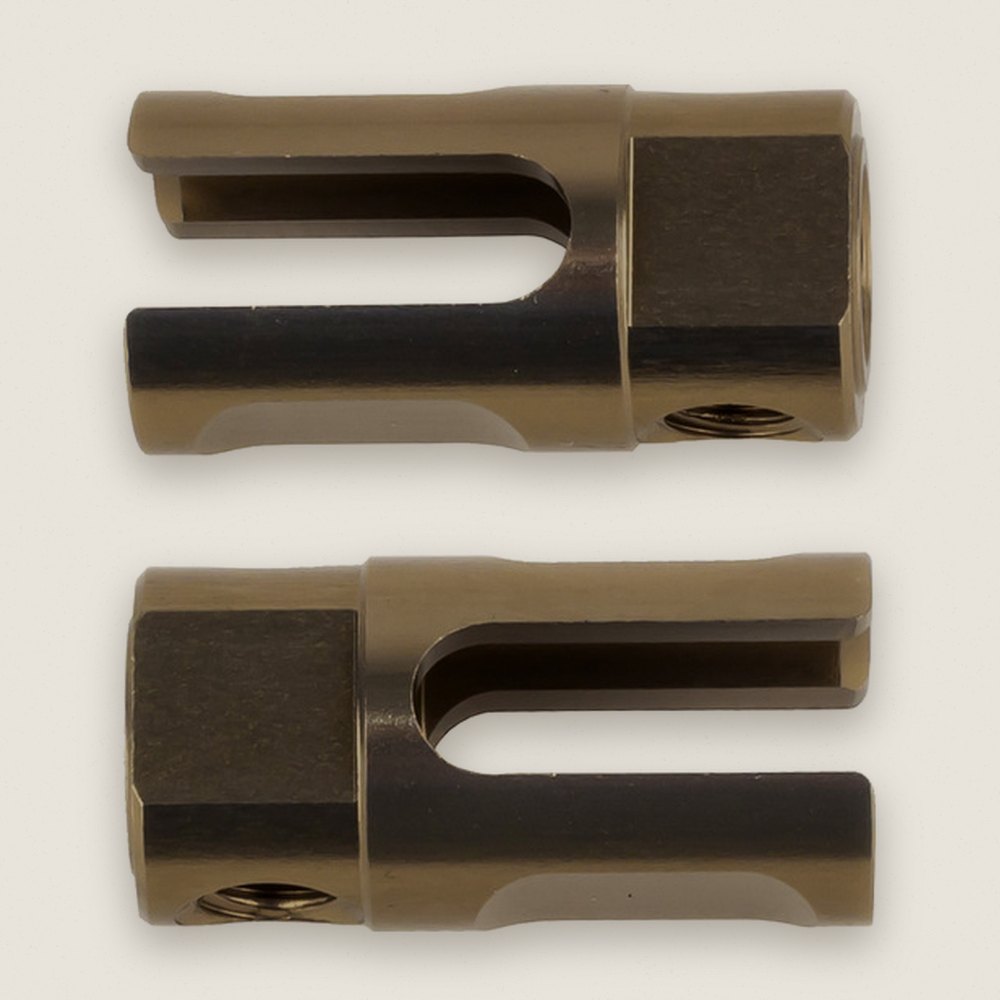 Center Dogbone Outdrives, Aluminum Factory Team for RC10B74.2 - Associated