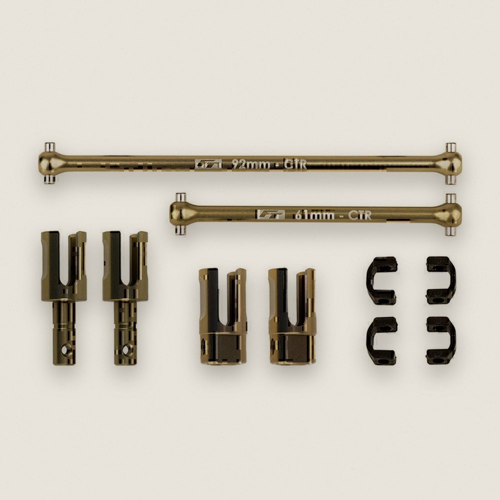 Lightweight Driveline Center Kit, Factory Team for RC10B74.2 - Associated