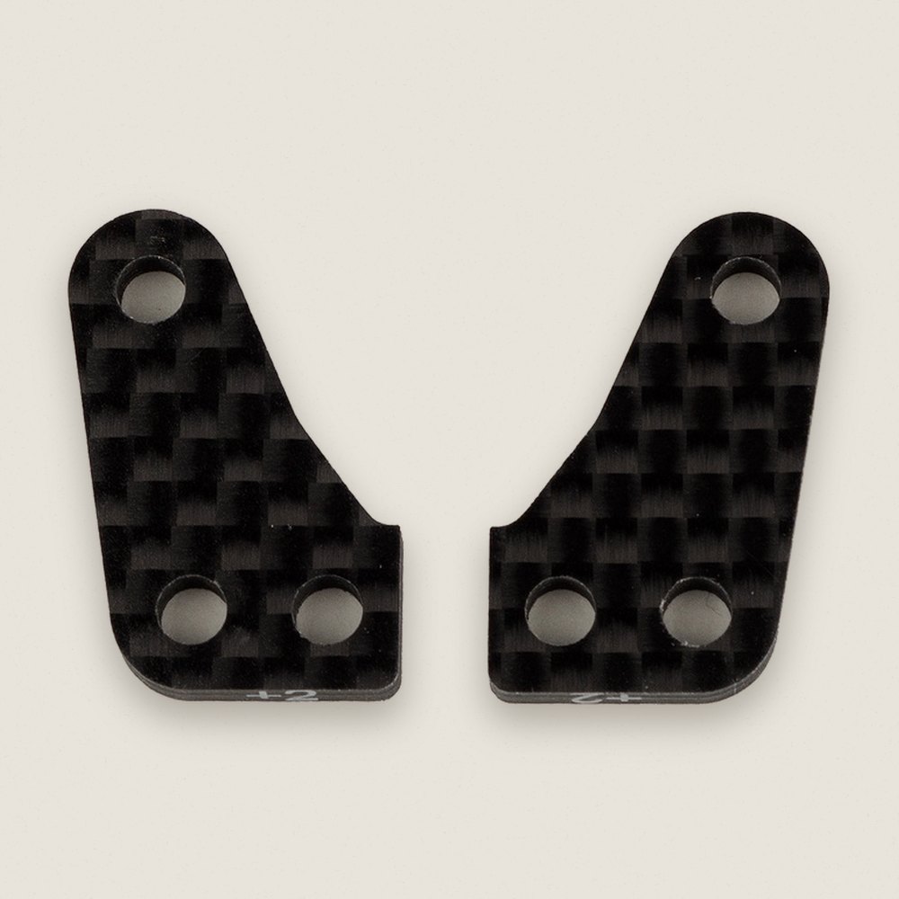 Steering Block Arms, +2 Factory Team for RC10B74 - Associated