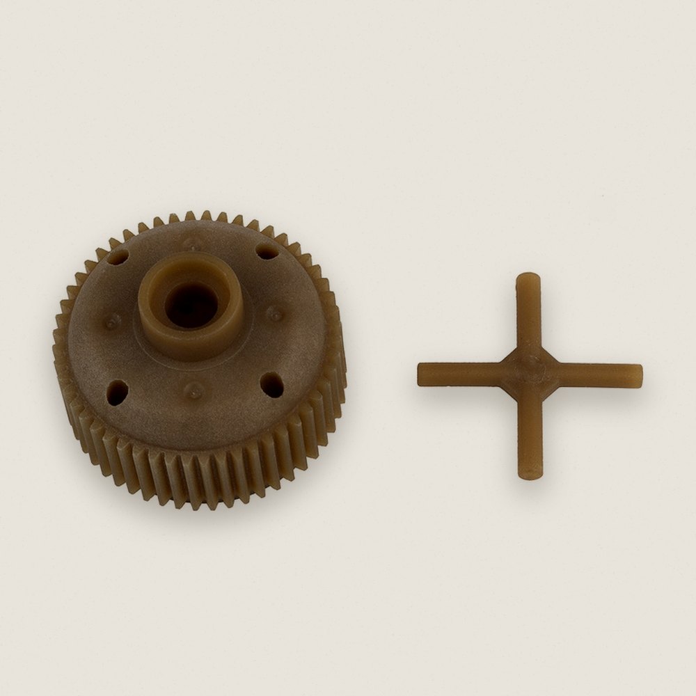 Gear Differential Case and Cross Pins for RC10b7 - Associated