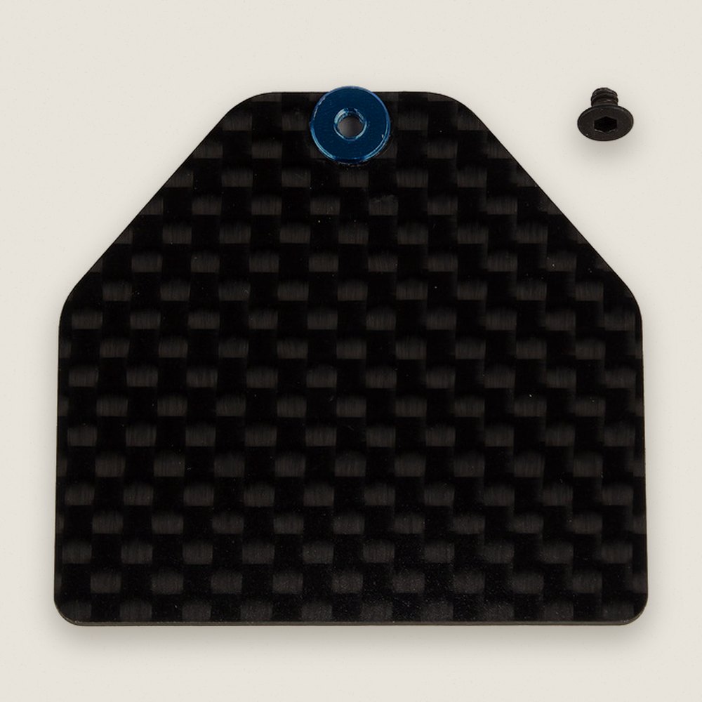 Servo Weight Plate, Carbon Fiber FT, 4g for RC10B7 - Associated