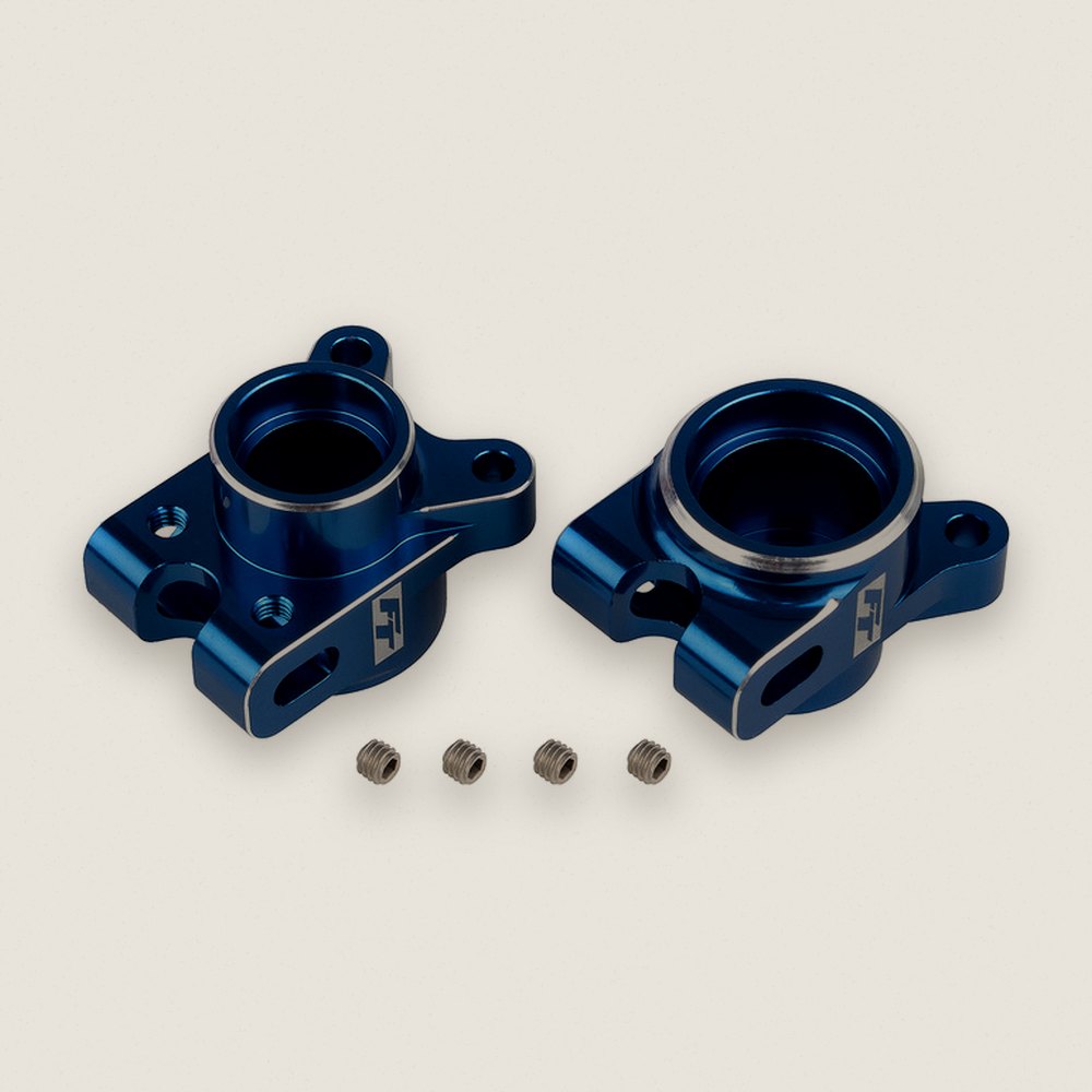 Rear Hub Set, Blue FT for RC10B7 - Associated