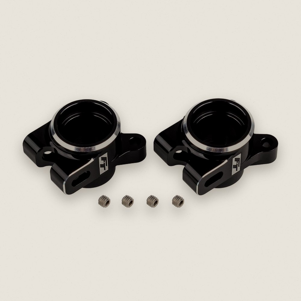 Rear Hub Set, Black FT for RC10B7 - Associated