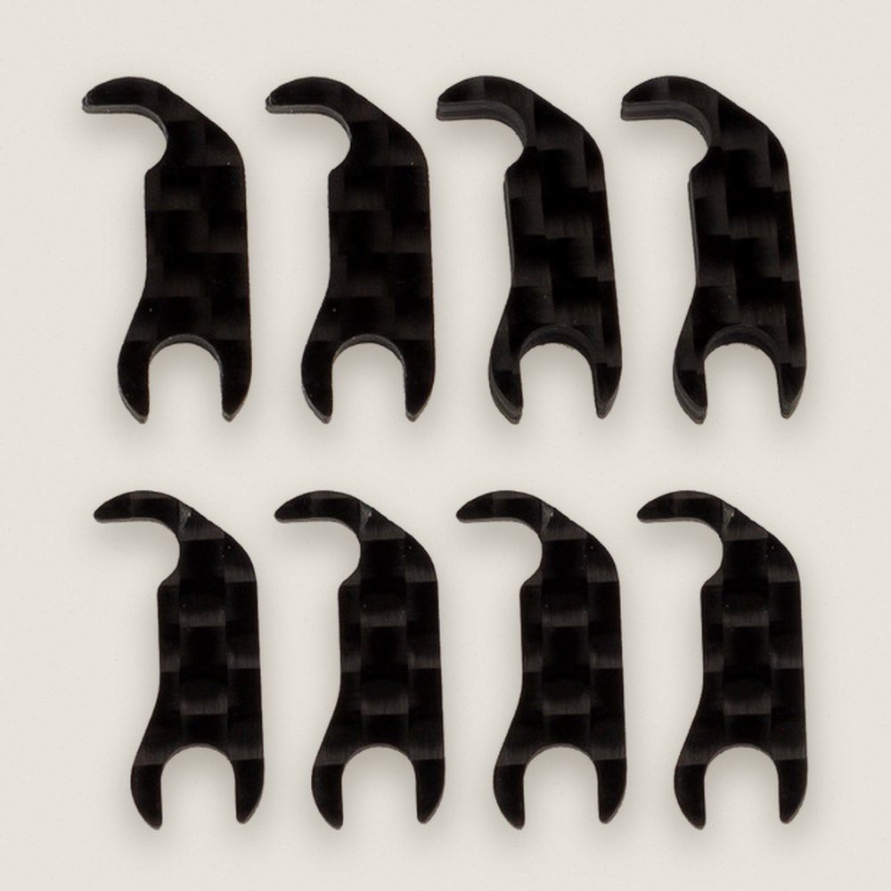 Steering Block Mount Shim Set, Carbon Fiber FT for RC10B7 - Associated