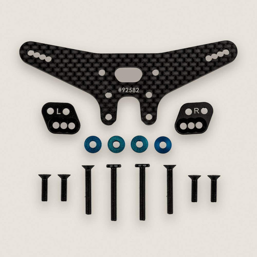 Gull Dropper and Rear Shock Tower Conversion Set, -2, Factory Team for RC10b7.1 - Associated