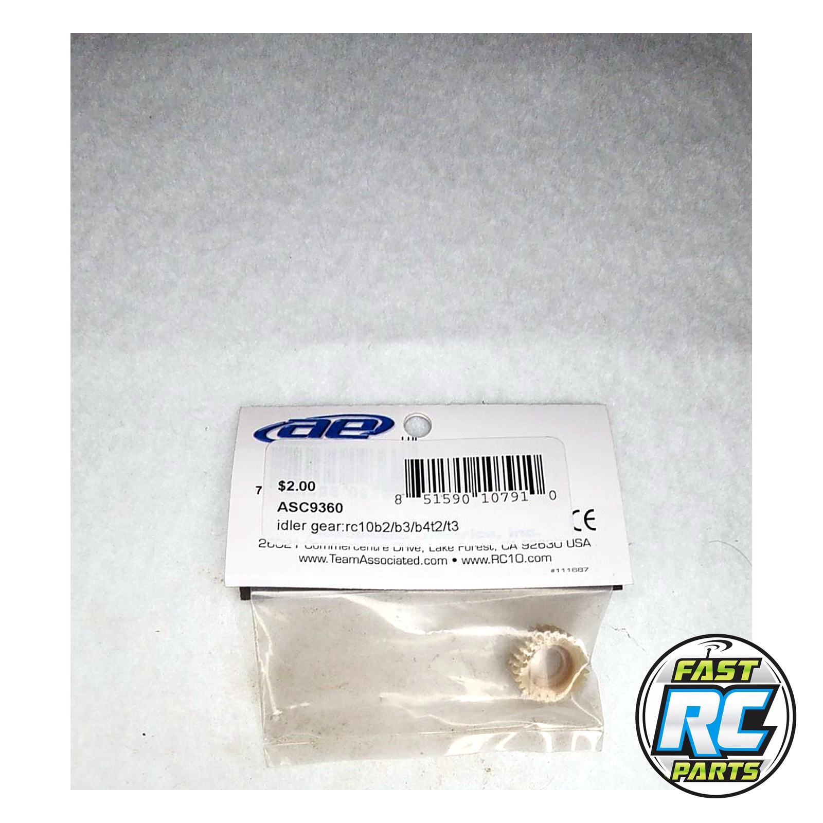 Idler Gear for RC10B2/B3/B4 T2/T3/T4 - Associated