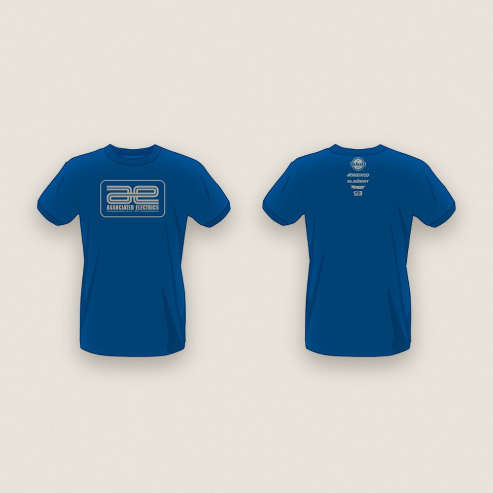 T-Shirt, Blue 3XL, Team Associated Heritage - Associated