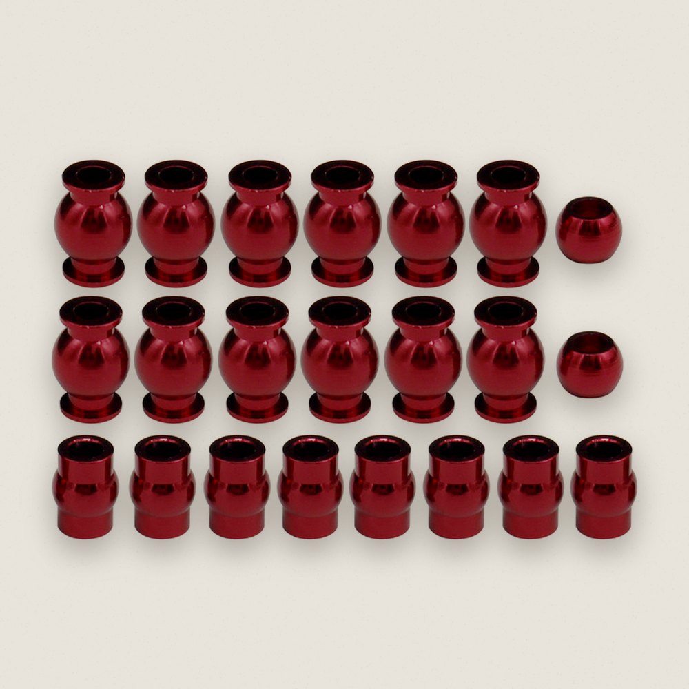 Pivot Ball Set, Aluminum Complete 22-Piece, for Arrma 1:10 - Hot Racing