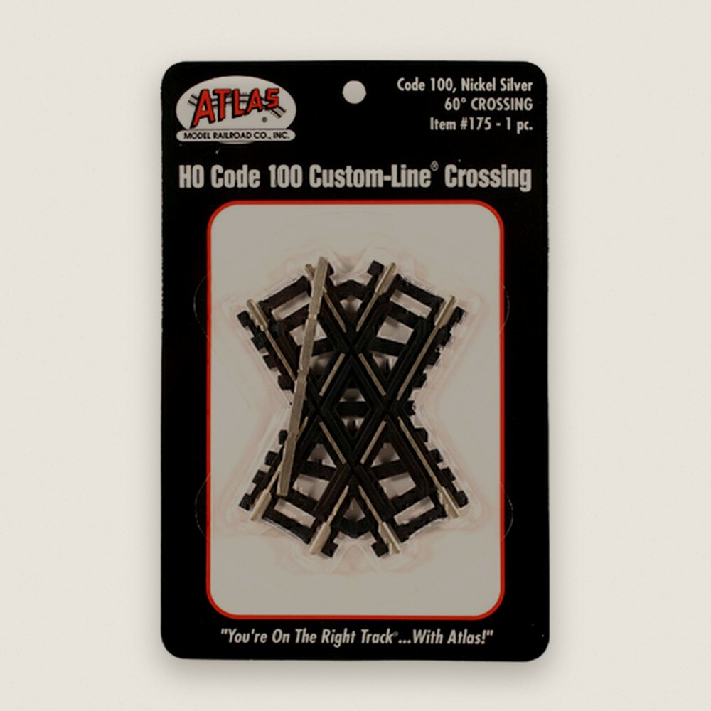 Custom Crossing, HO Code 100, 60-Degree - Atlas Trains