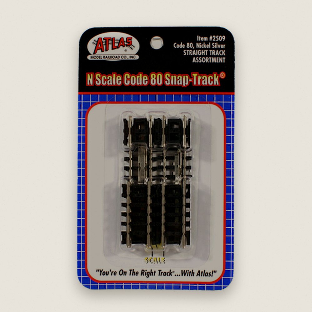 Straight Track Assortment, N Code 80 - Atlas Trains