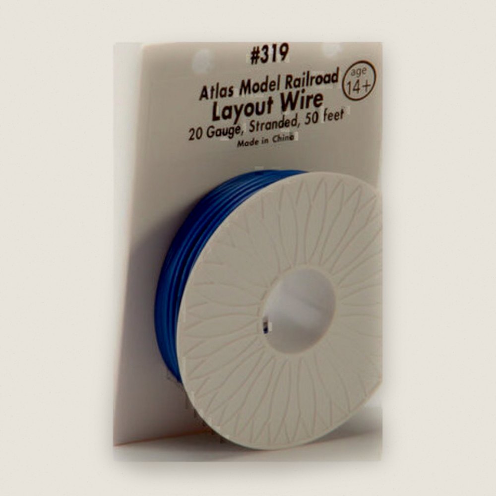 Stranded Wire, 50', 20 Gauge, Blue - Atlas Trains