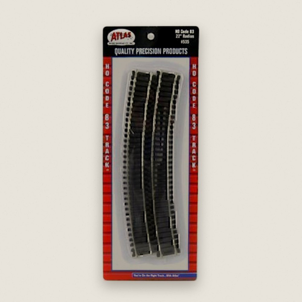 22 Radius Curves (6), HO C83 - Atlas Trains