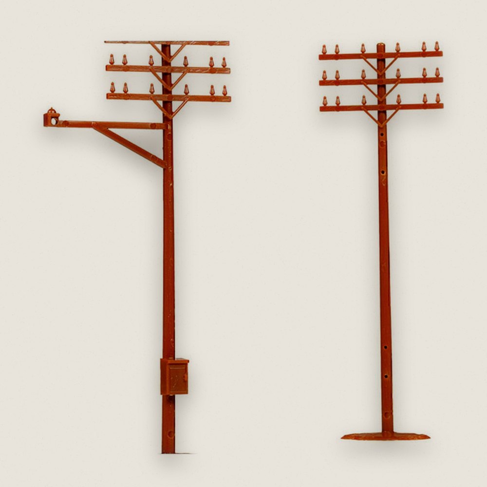Telephone Poles (12), HO - Atlas Trains