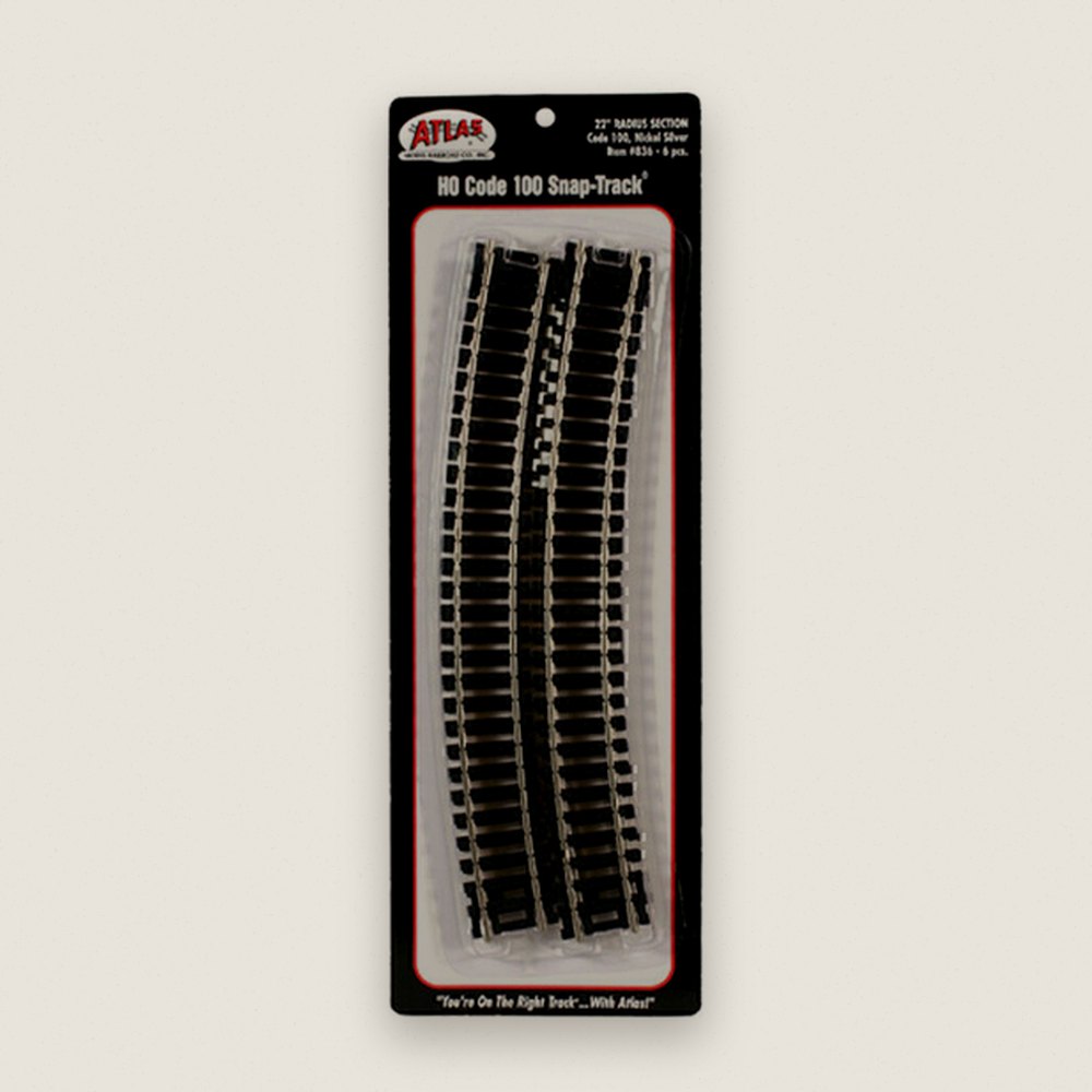 22 Radius Curves (6), HO C100 - Atlas Trains