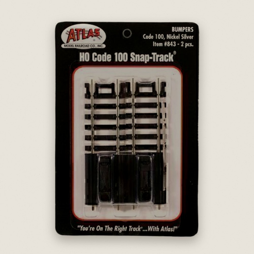 Bumpers (2), HO Code 100 - Atlas Trains