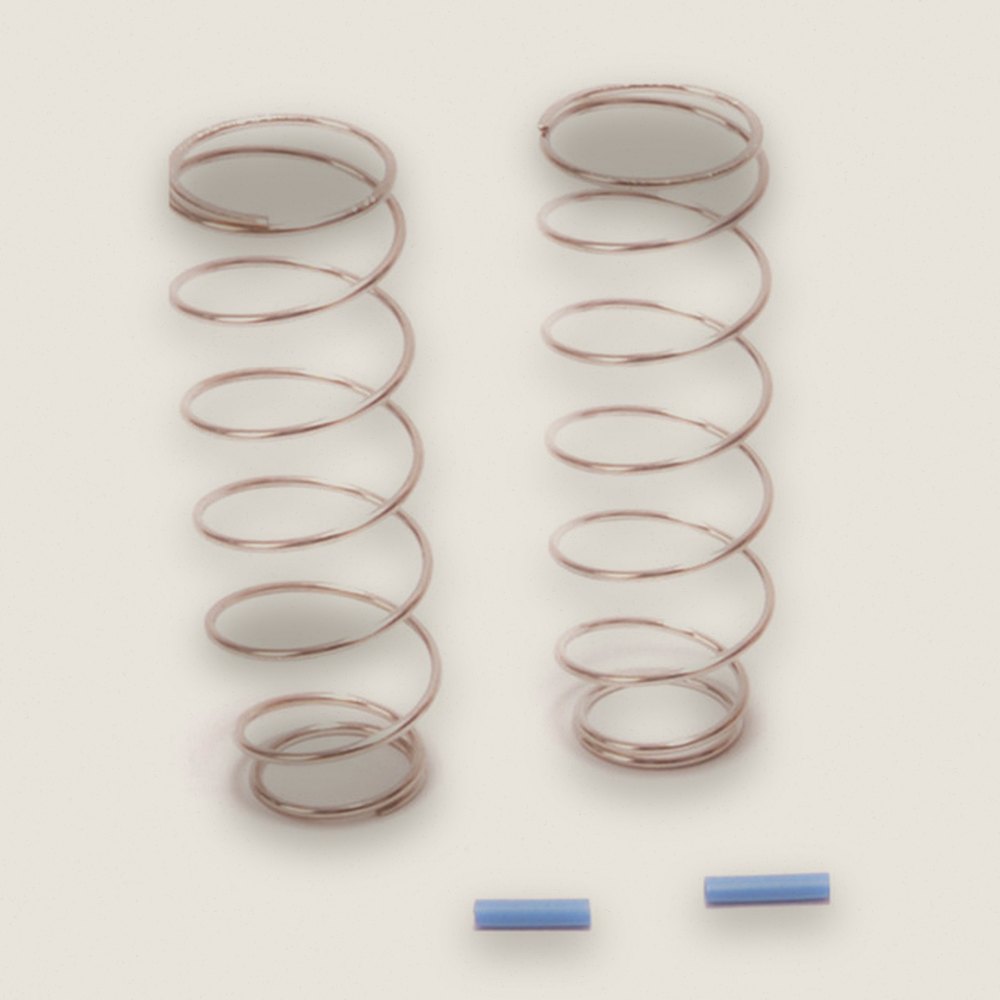 Agile Shock Spring, Long Blue, 2.4 lb/in (Pair) - AEROX Performance RC