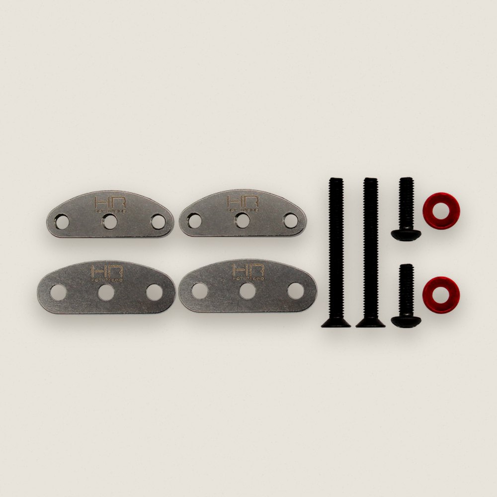 Front Shock Upper Mount Base, Stainless Steel for AXP8 - Hot Racing