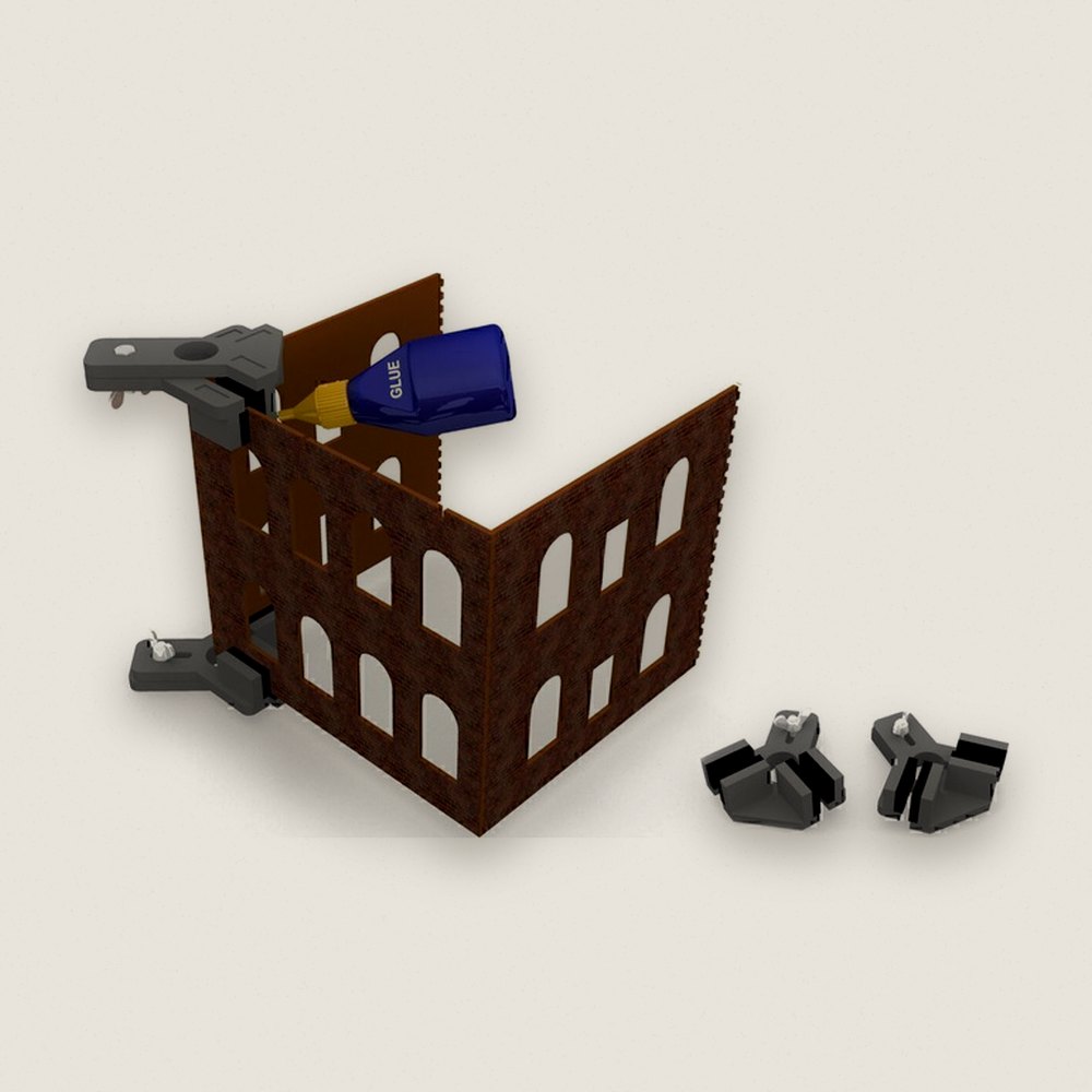 Hold and Glue Set, Right Angle - Bachmann