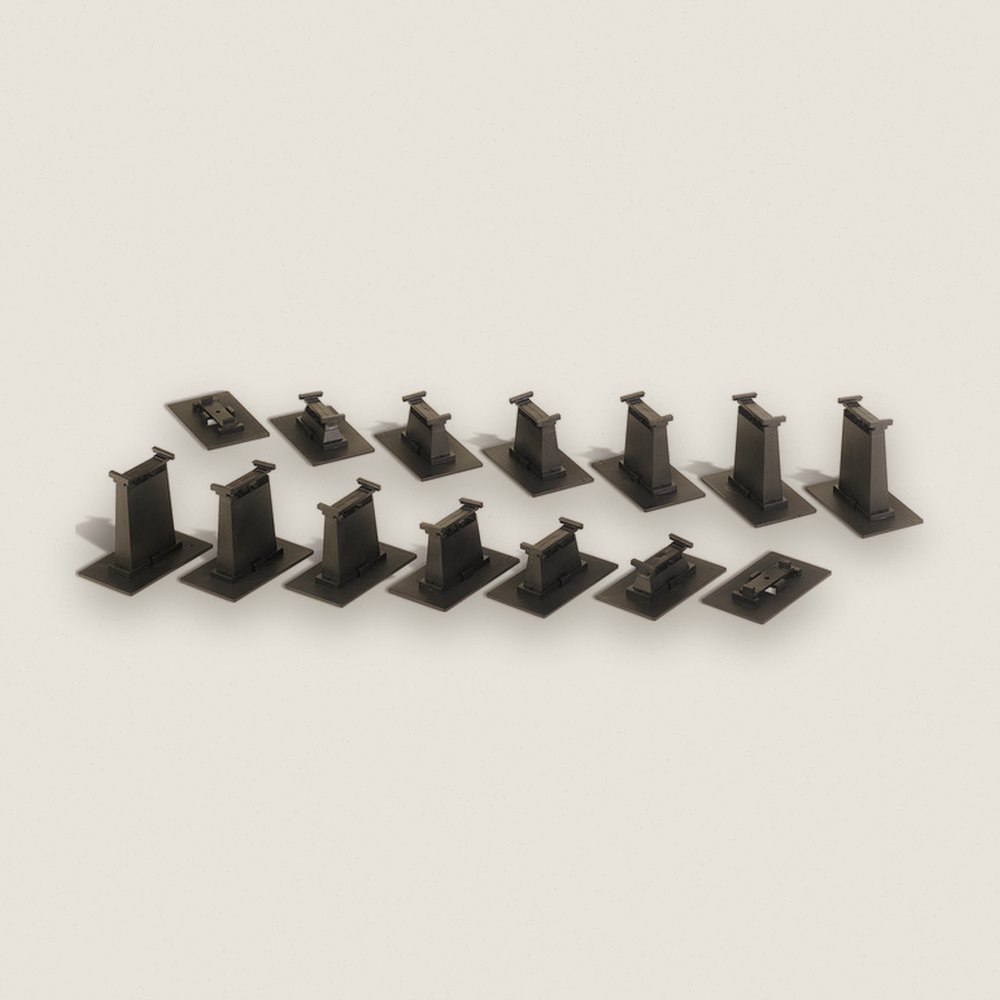 Graduated Pier Set, E-Z, HO (14) - Bachmann