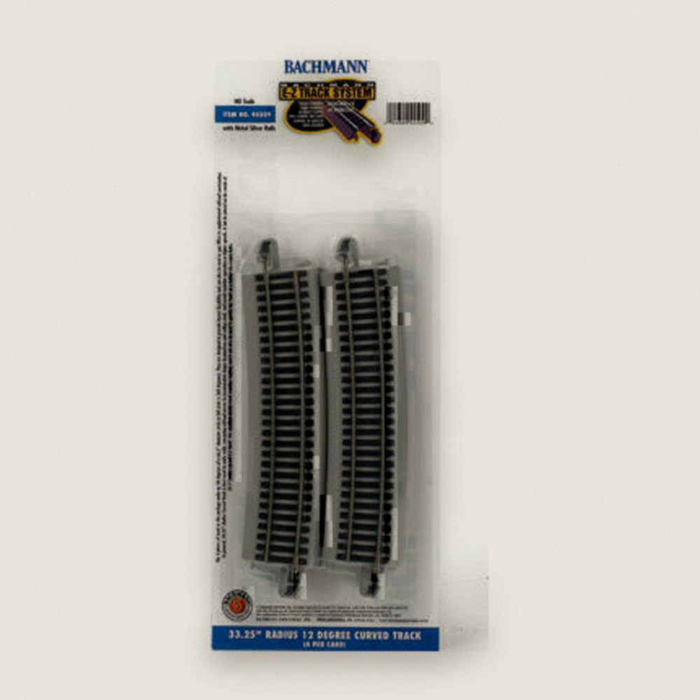 Radius Curve, HO NS EZ 33-1/4 12-Degree (4) - Bachmann